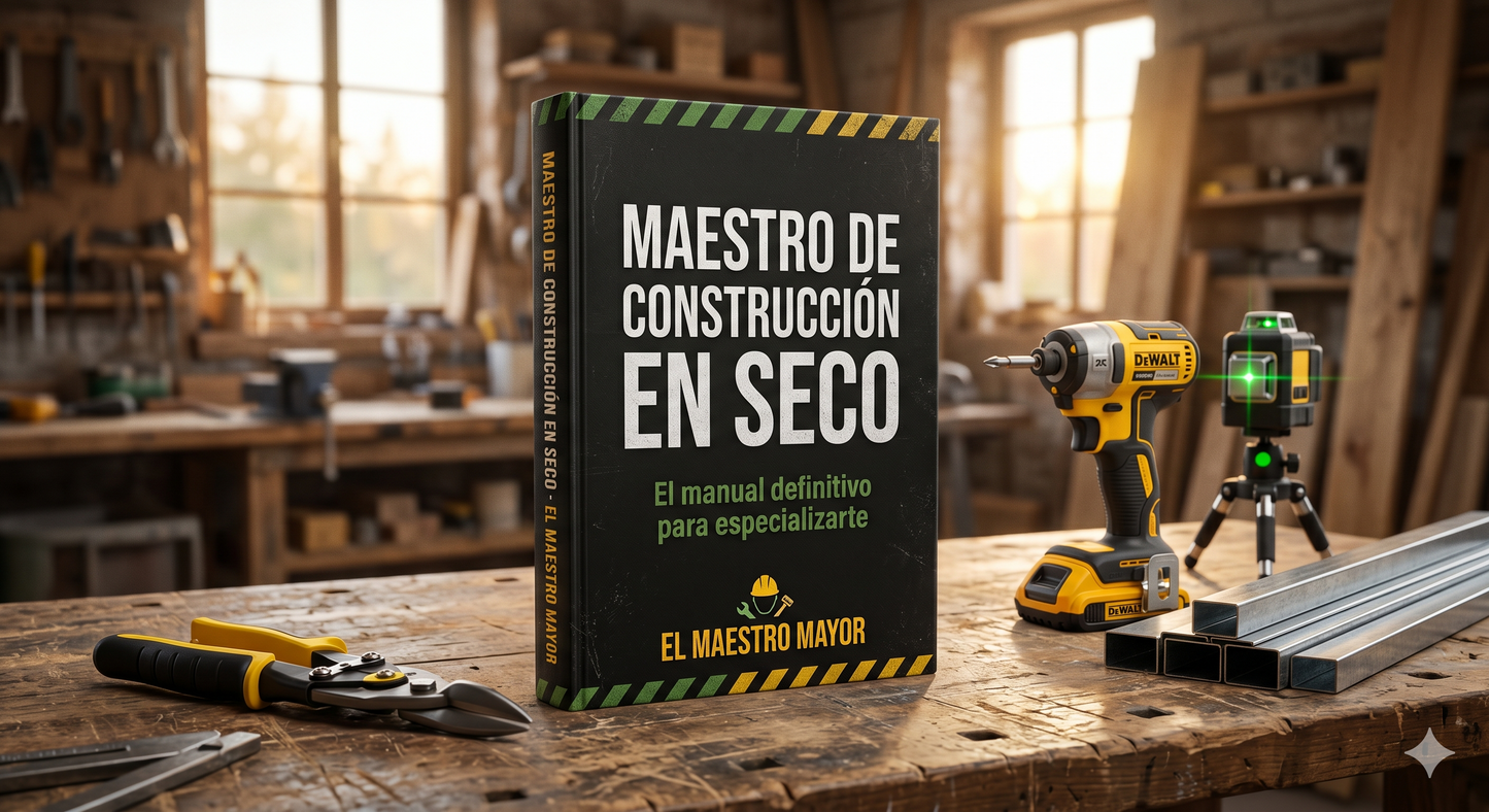 Maestro de Construcción en Seco — Curso Digital Premium + 2 Bonos